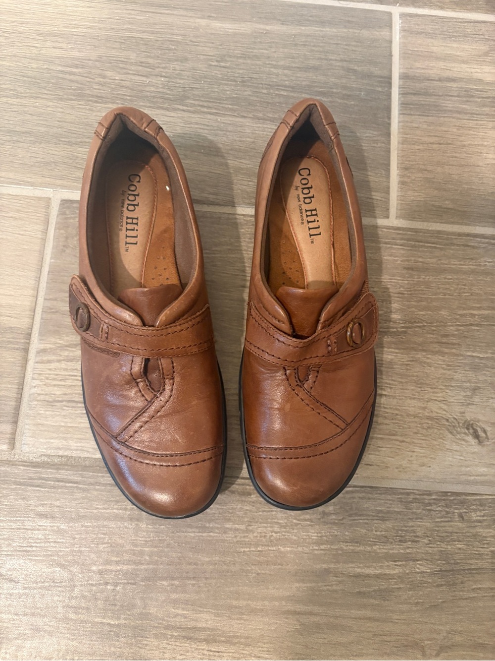 Cobb Hill by New Balance Women's Brown Leather Slip-On Loafers